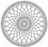 Geometrici Mandala sketch template