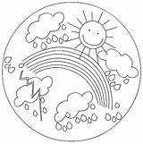 Regenboog Kleurplaten Wetter Mandalas Colorare Disegni Bambini Kleurplaat Flevoland Sommer Lapbook Primaria Mandela Przedszkole Ausmalen Ausmalbild Ausdrucken Kostenlos Disegnare Stencil sketch template