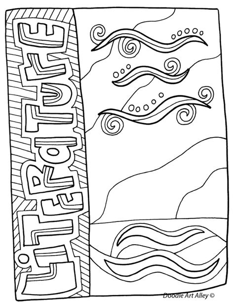 subject cover pages coloring pages classroom doodles