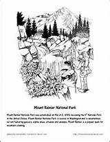 Mount Coloring Rainier 304px 02kb sketch template