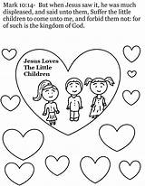 Coloring Jesus Children Loves Pages Little Sunday School God Preschool Kids Bible Lesson Print Lessons Crafts Sheets Another Color Colouring sketch template