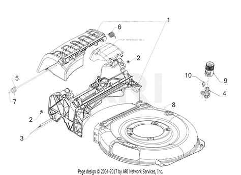 troy bilt abdbz tb  parts diagram  deck assembly
