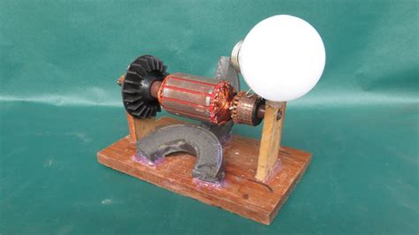 simple electric motor generator science project dc motor  school youtube