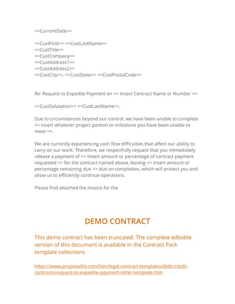 request  expedite payment letter downloadable template