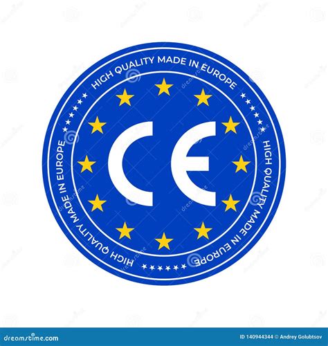 ce marking label  european conformity certification mark vector eu high quality certificate
