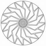 Mandala Coloring Pages Sun Easy Printable Simple Kids Spiral Color Template Getcolorings Awesome Print Getdrawings sketch template