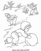 Iarna Kolorowanki Pory Joaca Dzieci Paesaggi Sull Colouring Honkingdonkey Snowballs Invernali Copii Zapada Planse Pianetabambini Neve Colorat Giocano Disegno Snowball sketch template