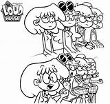 Loud Harmidom Kolorowanki Lana Channel Down Kidsworksheetfun sketch template