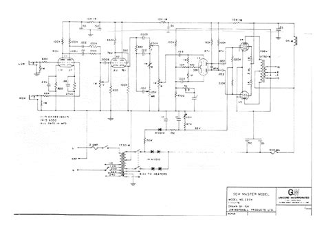 marshall jcm master volume   tube amplifier sch service manual  schematics