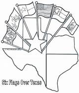 Texas Coloring Pages Color Sheets History Flags Six Over Bob Getcolorings Sheet Texasbob Printable Print State sketch template