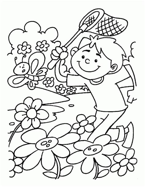 printable spring coloring pages  toddlers spring coloring pages