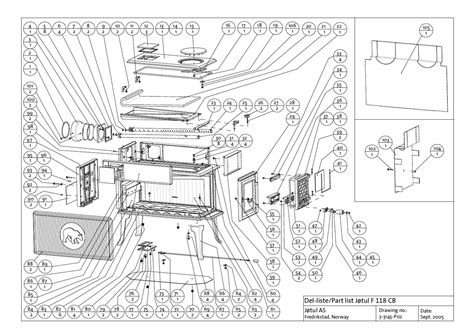 jotul wood stove parts diagram