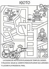 Children Kindergarten Dover Doverpublications Japón Laberinto sketch template