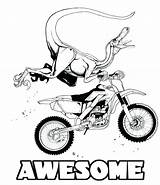 Dirt Coloring Bike Motocross Pages Printable Colouring Sketch Drawing Bikes Print Color Getcolorings Bicycle Pag Getdrawings Paintingvalley sketch template