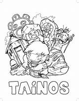 Taino Kids Flag Indians Drawings Craft sketch template