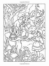 Hidden Fairy Tale Coloring Coloriage Book Dover Fantaisie Tales Books Activity Children Amazon Pages Color sketch template