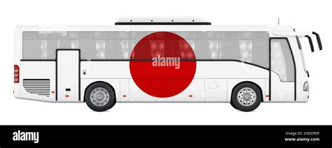 Viajes En Autobús En Japón Viajes En Autobús Japonés Concepto 3d