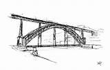 Ponte Puente Oporto Luís sketch template