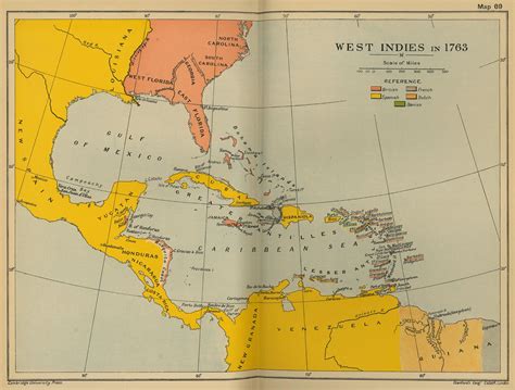 map   west indies