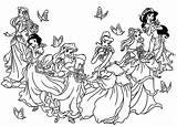 Kleurplaat Prinses Coloring Princesses Downloaden sketch template