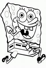 Esponja Spongebob Coloring Squarepants sketch template