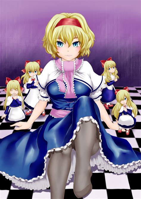 alice margatroid and shanghai doll touhou drawn by
