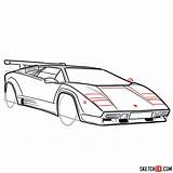 Countach Lamborghini Sketchok Supercars sketch template
