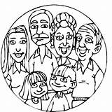 Pages Family Coloring sketch template