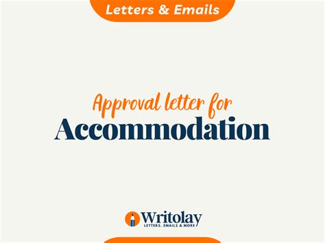letter  approval  accommodation sample template