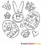 Ausmalbild Ostern Kanninchen Eier Malvorlage sketch template