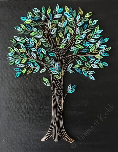 spring tree paper quilling quilled tree quilling techniques paper