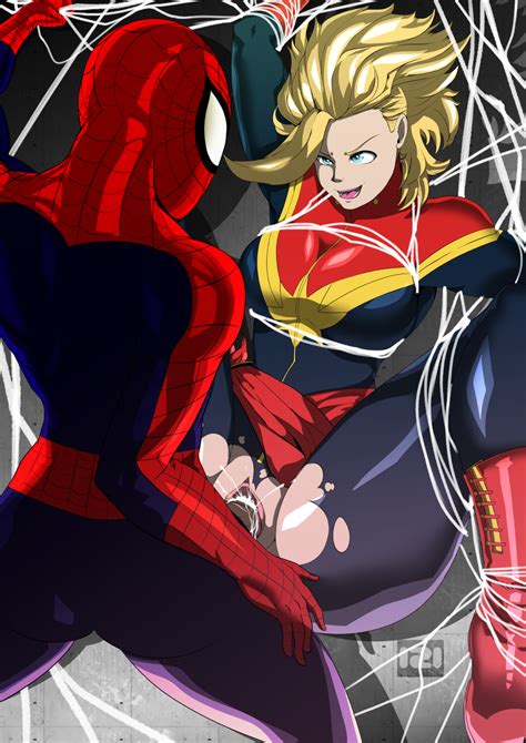 [com]captain Marvel Vs Spiderman By 121gigawatts Hentai Foundry