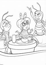 Bee Movie Coloring Pages Family Barry Colouring Colorir Pintar Book Colour Paint Drawing Stolen Talking Honey Parents His Kids Cartoon sketch template