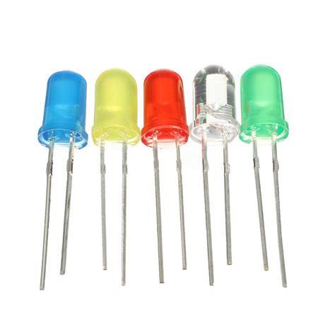 pcs leds light emitting diodes leds model blue green yellow red white mm super bright