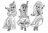 Monster Frankie Ausmalbilder Clawdeen Draculaura sketch template