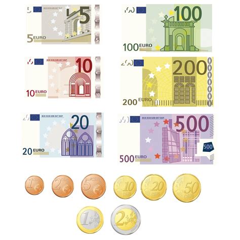 euro scheine zum ausdrucken und ausschneiden  euroscheine  pc