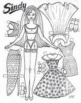 Doll Paper Coloring Dolls Pages Printable Barbie Kids Princess Color Sindy Print Ken Dress Dresses Printing Colouring Kachina Miki Getcolorings sketch template