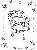 Moranguinho Fraises Shortcake Fresita Joue Cerceau Colorear Rosita Lindas Cartoons Hula Brincadeiras Hoop árvore Jeux Infantis sketch template