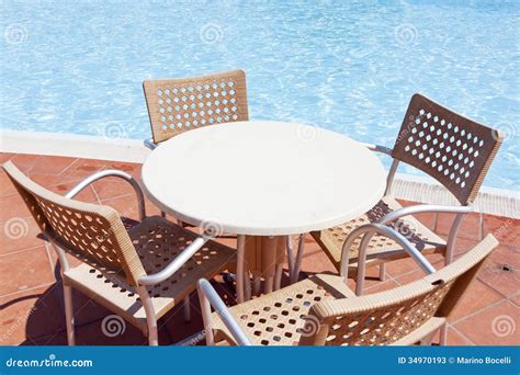 table   swimming pool stock image image