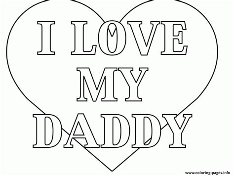 word  love  dad coloring pages printable