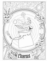 Spells Witch Wiccan Spell Witchy Wicca Pagan Colouring Witchcraft Witches Přečíst sketch template