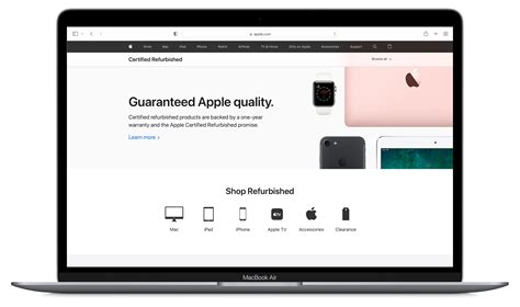 apple certified refurbished products