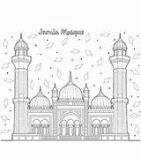 Masjids sketch template