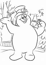 Frosty Snowman Davemelillo Scribblefun sketch template
