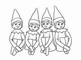Coloring Pages Christmas Kids Elf Colouring Printable Print Choose Board Sheets sketch template