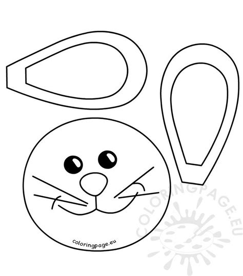 bunny template printable   images  easter templates