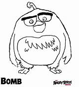 Coloring Bomb Angry Birds Pages Bombs Template Movie Drawings 54kb sketch template