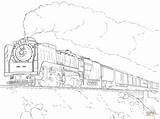Coloring Train Union Pacific Pages Printable Drawing Dot sketch template