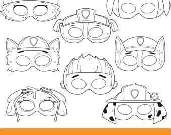 paw patrol printable mask coloring pages sketch coloring page