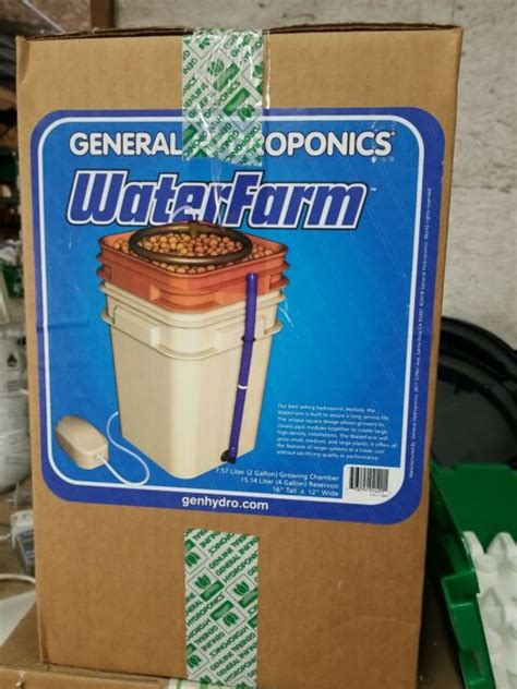 general hydroponics gh waterfarm complete  sale  ebay